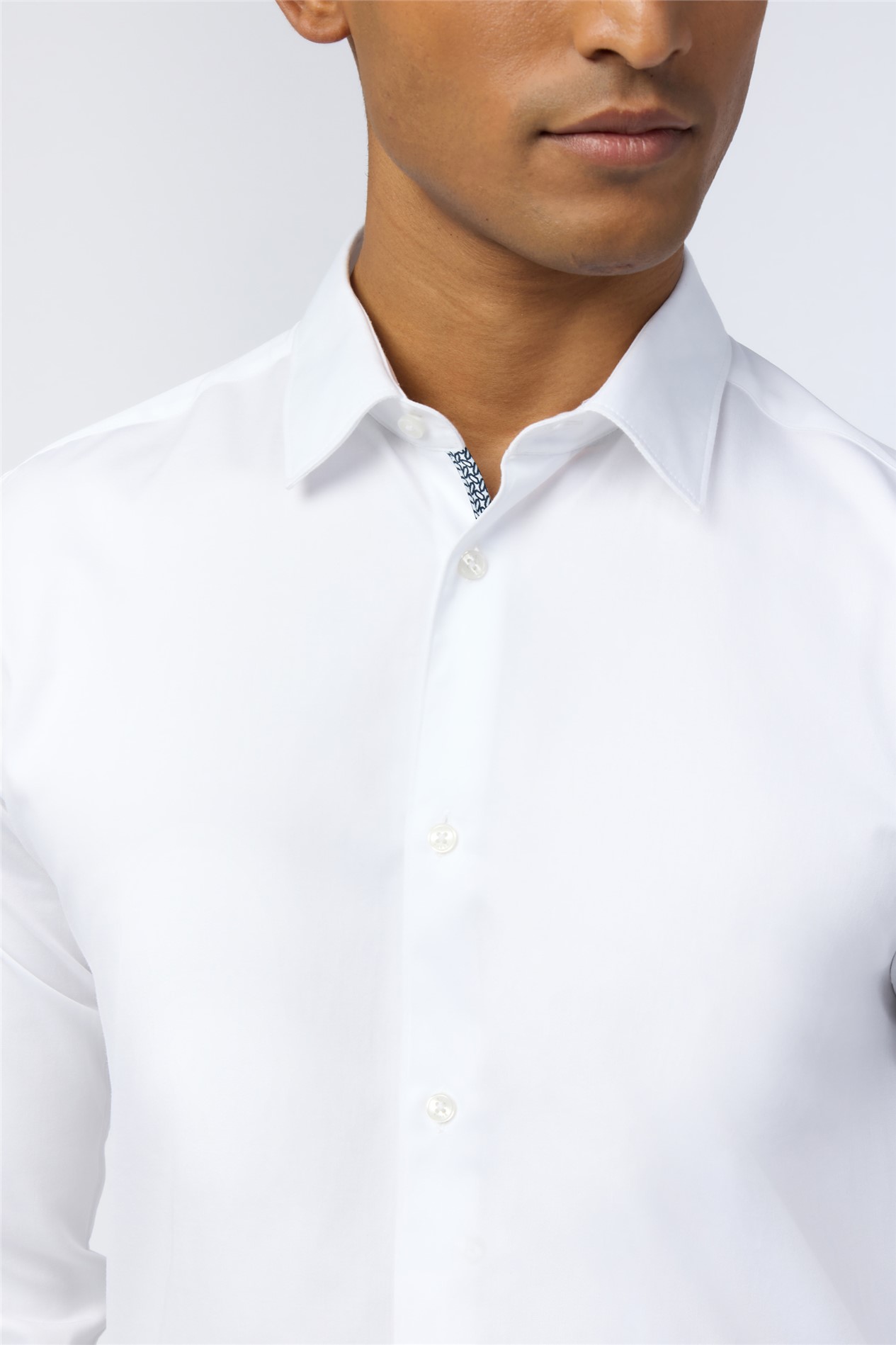 Ted Baker Slim Fit Emile White Stretch Shirt