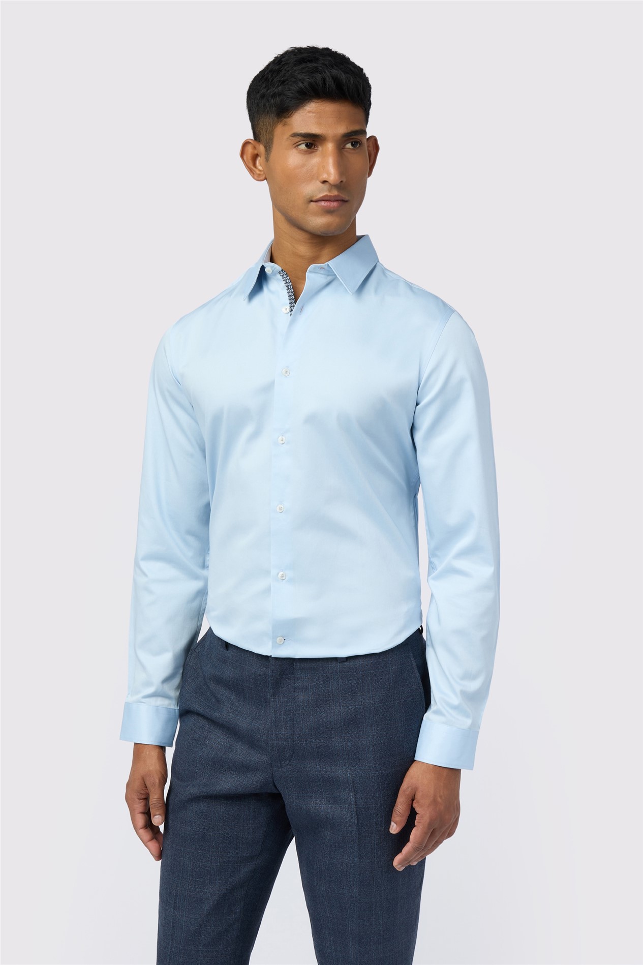Ted Baker Slim Fit Felix Blue Stretch Shirt
