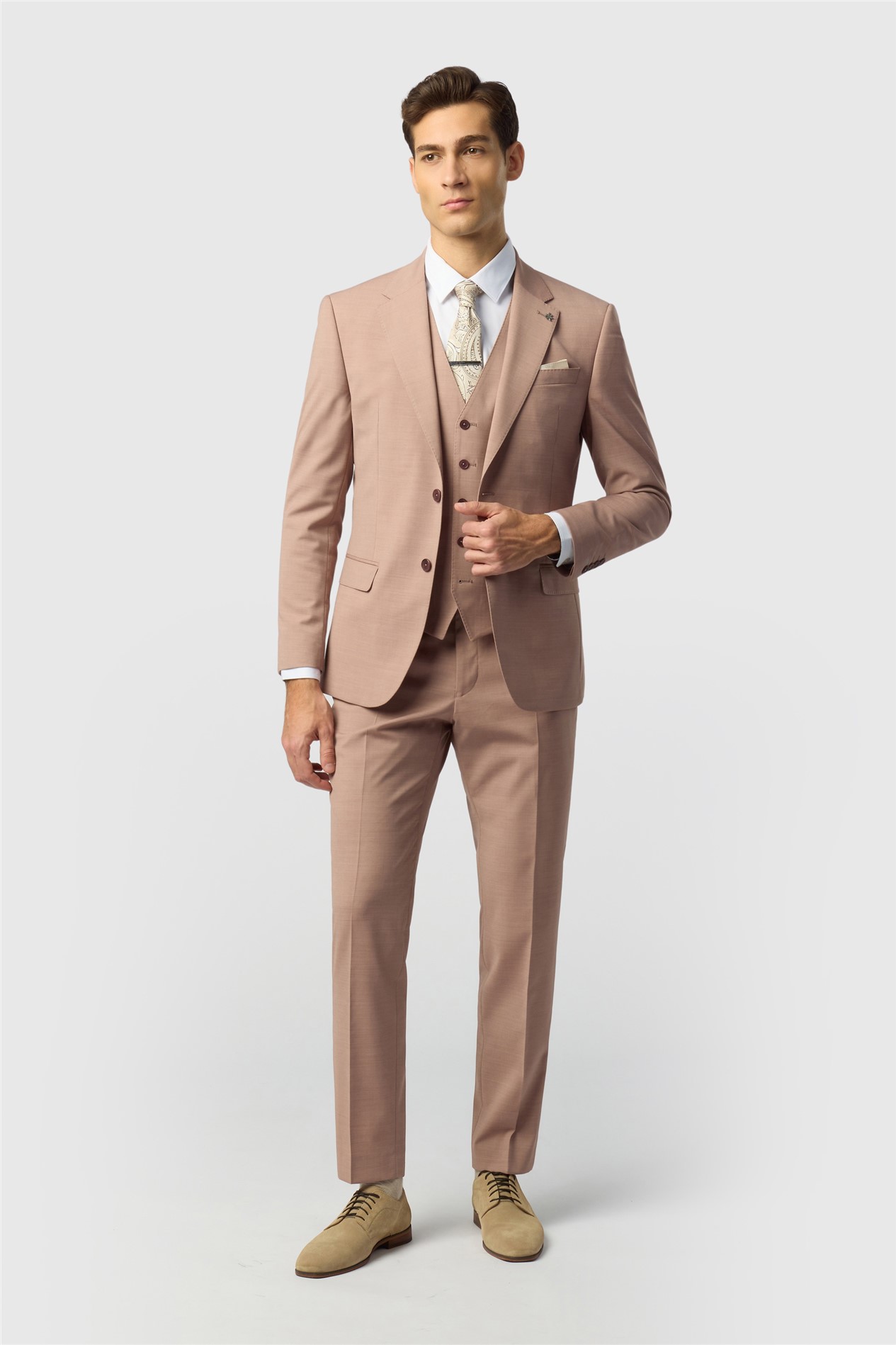Ted Baker Slim Fit Dark Pink Panama Jacket