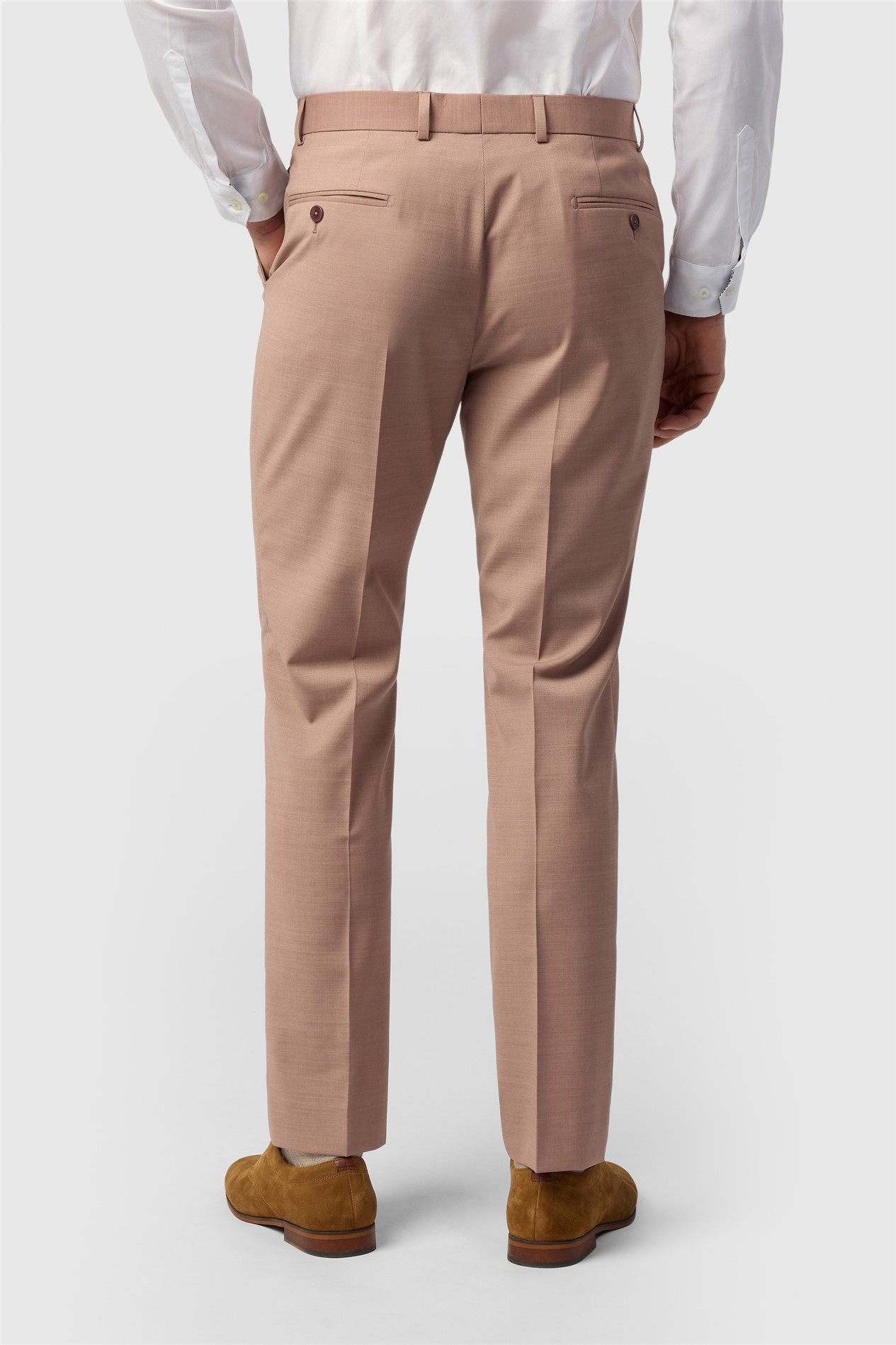 Ted Baker Slim Fit Dark Pink Panama Trousers
