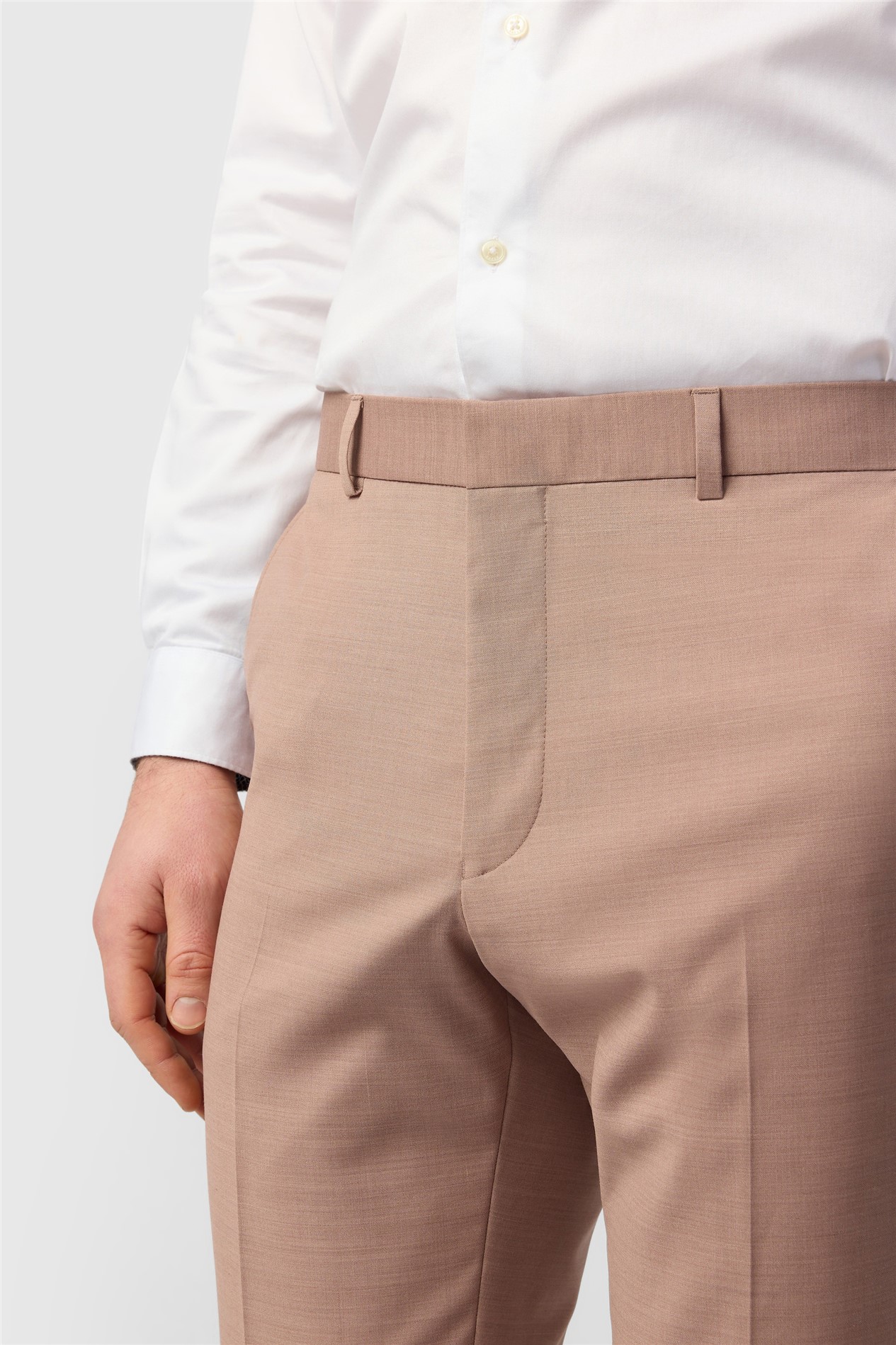 Ted Baker Slim Fit Dark Pink Panama Trousers