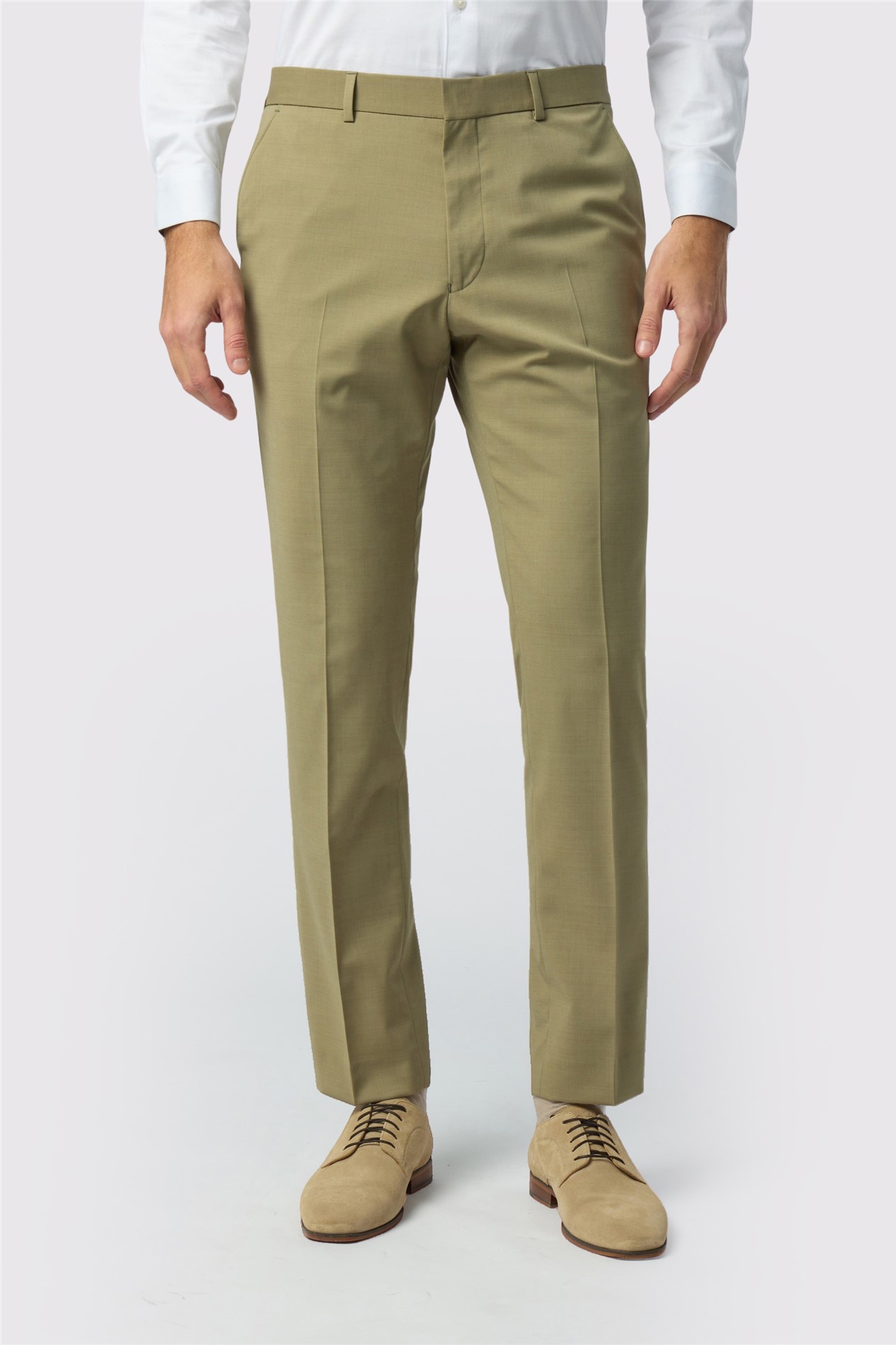 Ted Baker Slim Fit Olive Panama Trousers