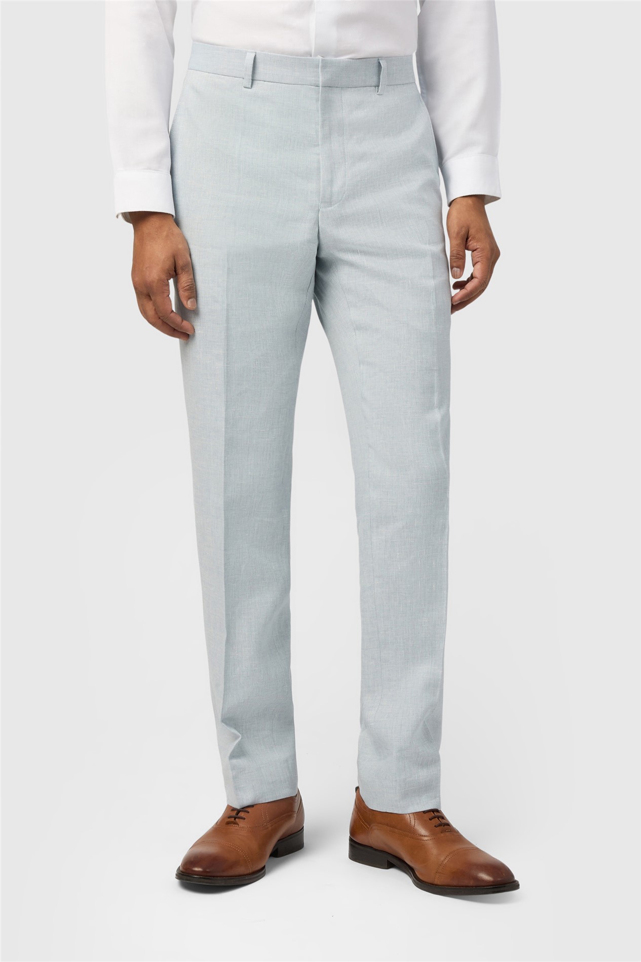 Ted Baker Slim Fit Hamlin Airforce Linen Trousers
