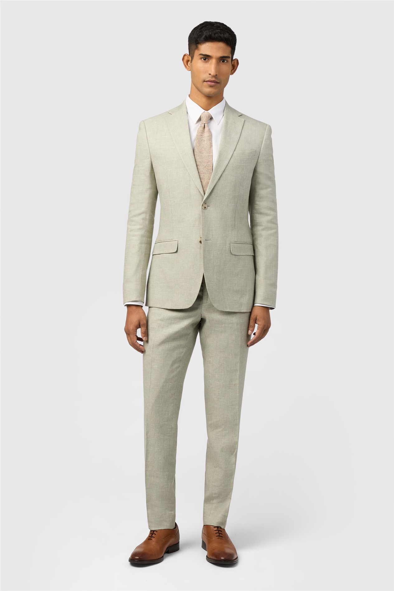 Ted Baker Slim Fit Royan Sage Linen Jacket