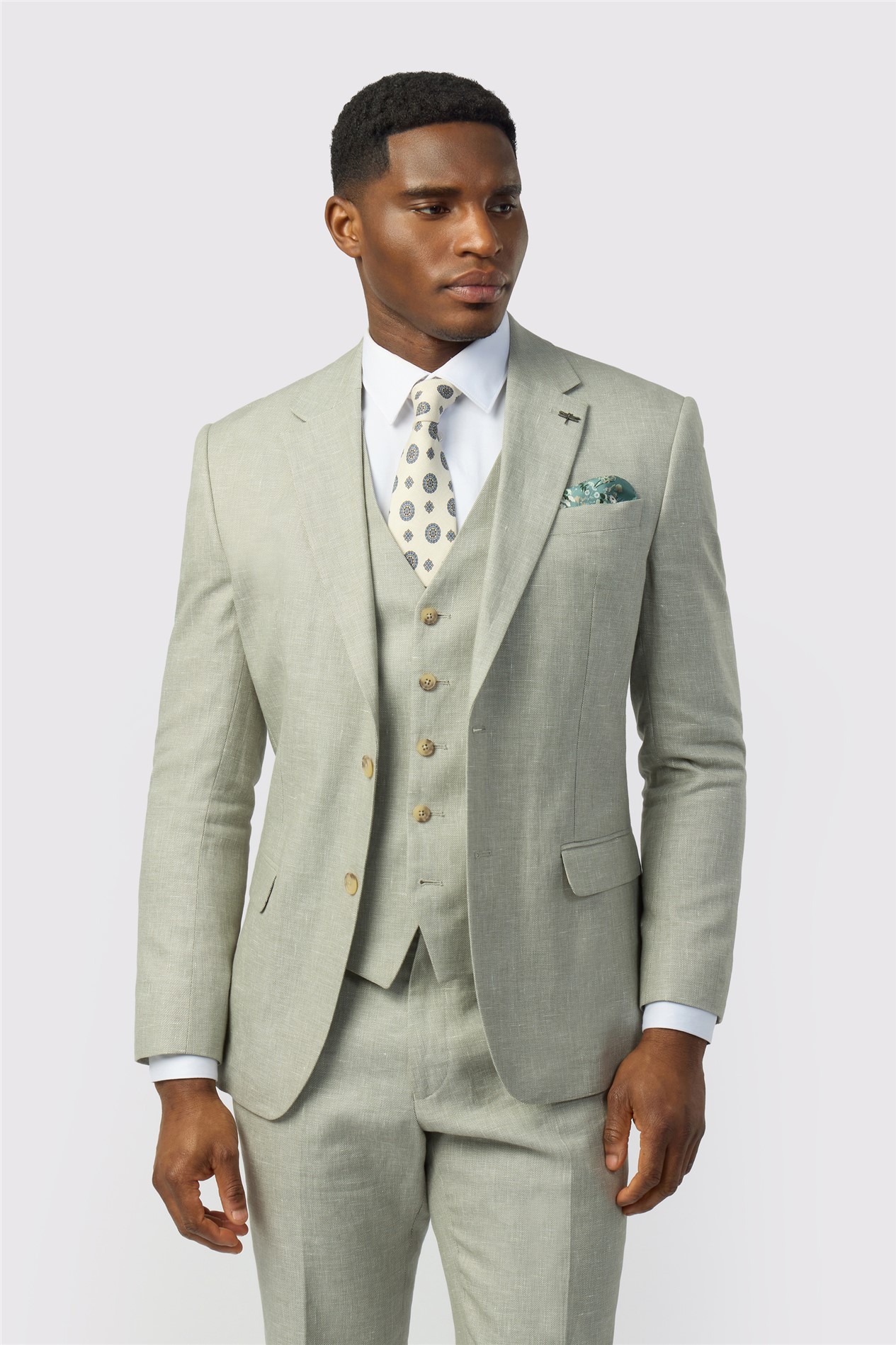 Ted Baker Tailored Fit Sage Linen Cotton Jacket