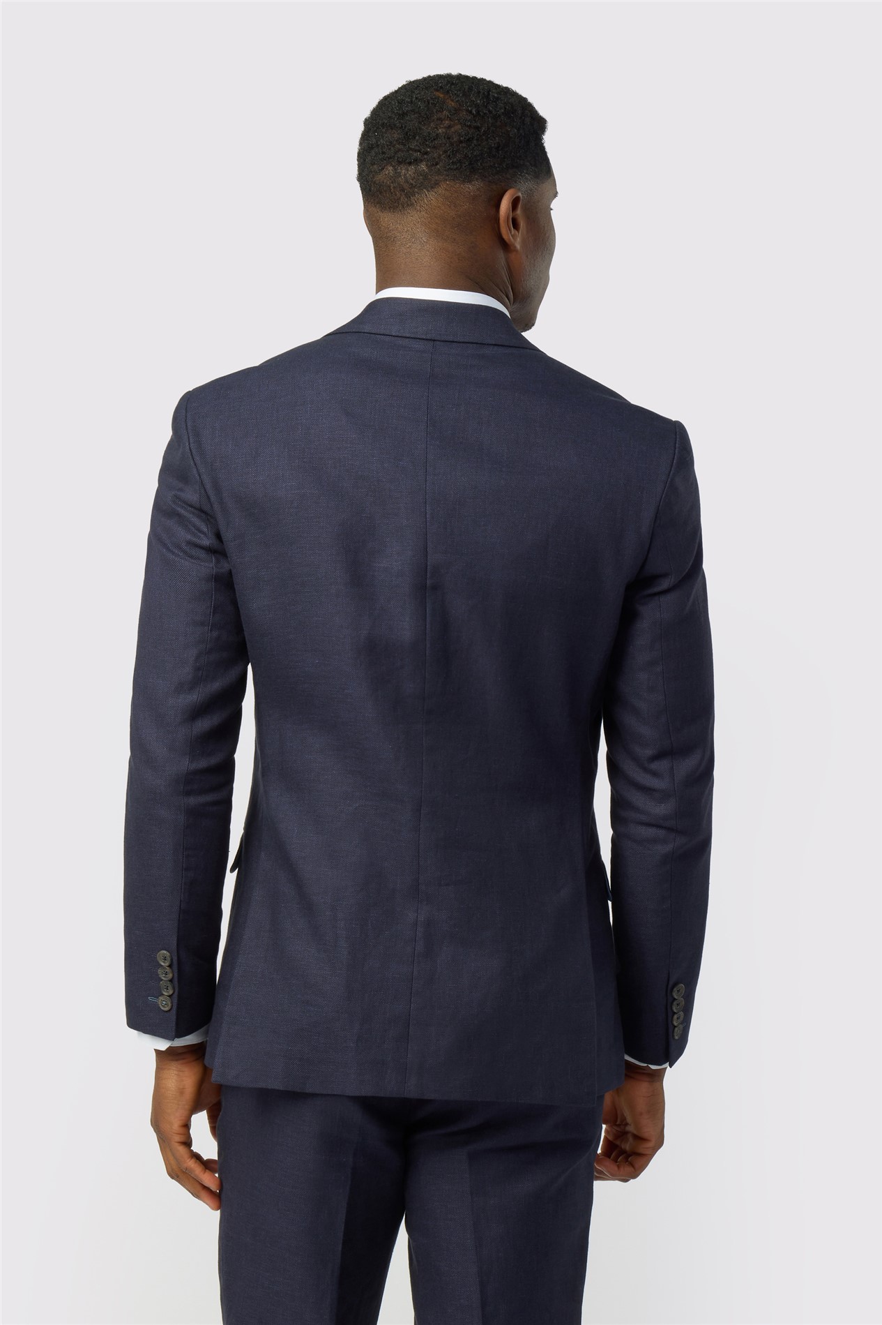 Ted Baker Tailored Fit Navy Linen Cotton Jacket