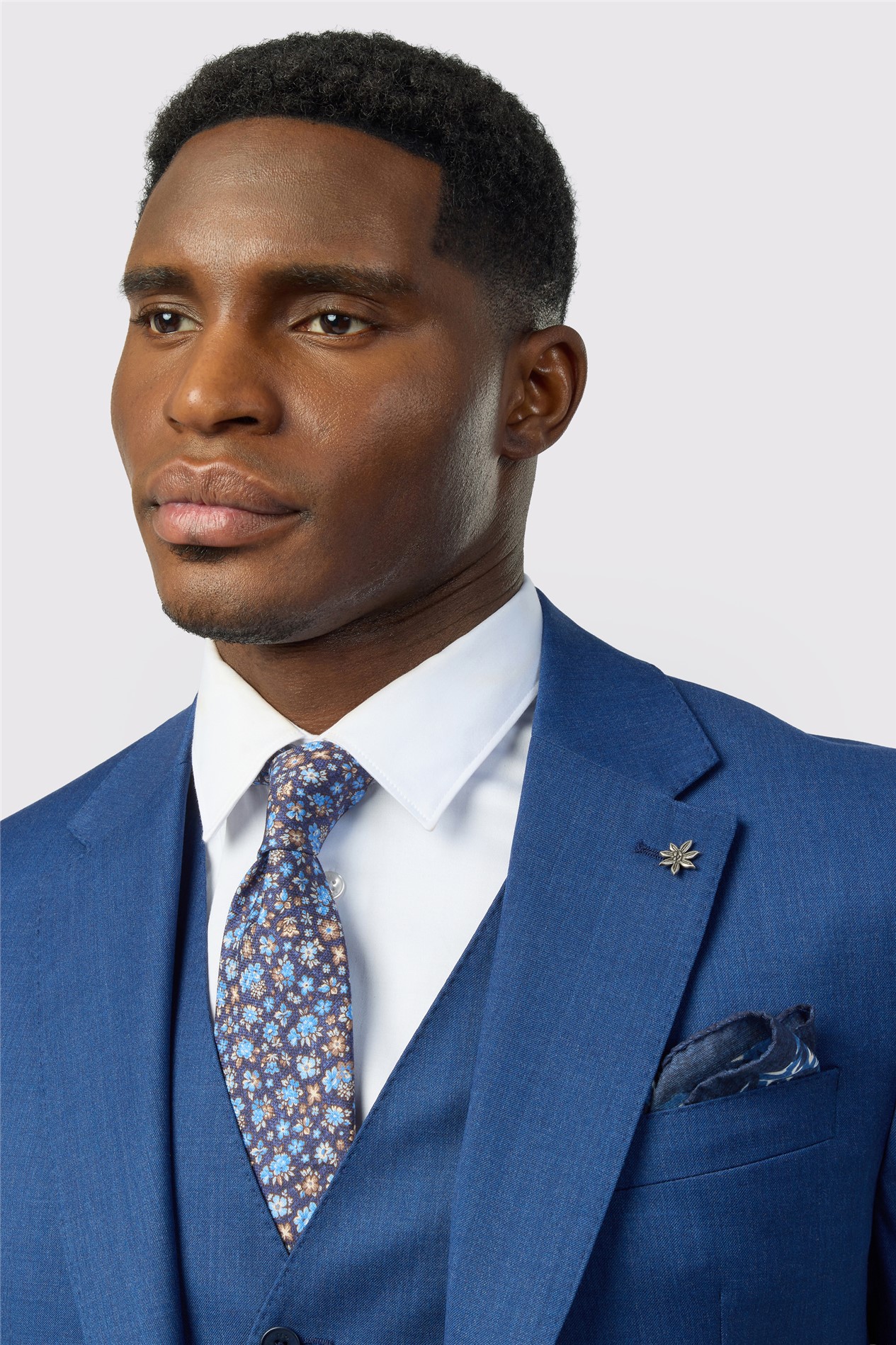 Ted Baker Tailored Fit Super 110s Blue Twill Jacket