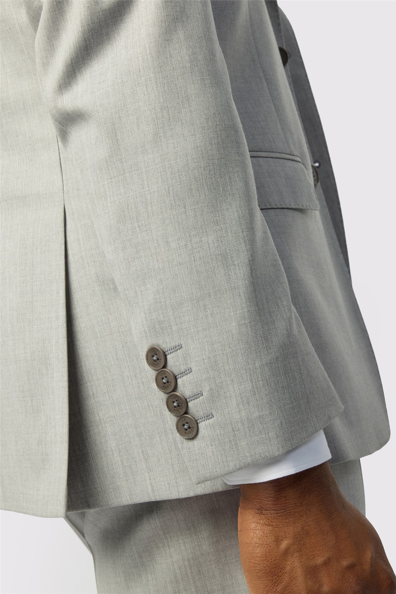 Ted Baker Tailored Fit Super 110s Grey Twill Jacket