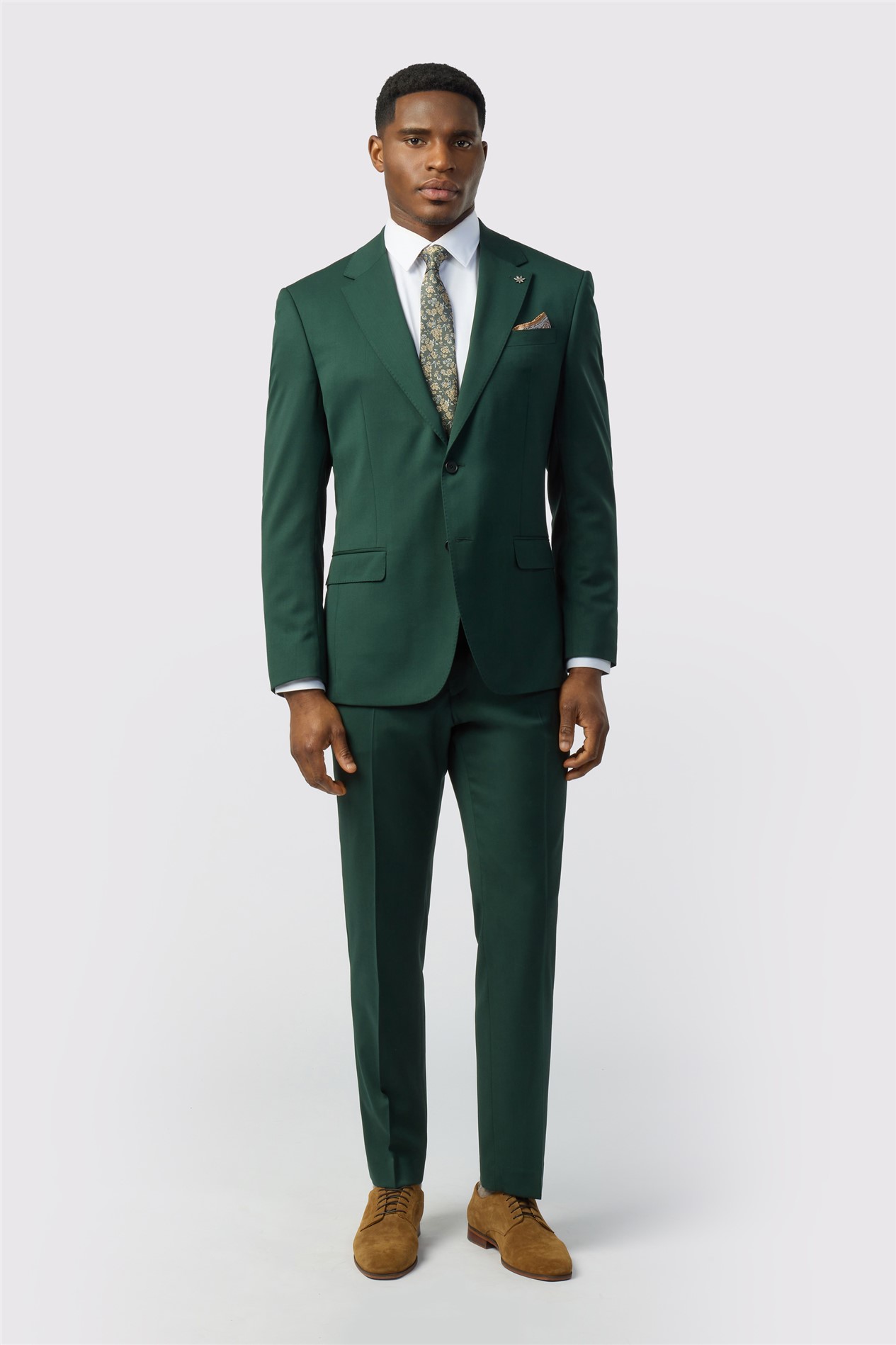 Ted Baker Tailored Fit Super 100s Green Twill Jacket