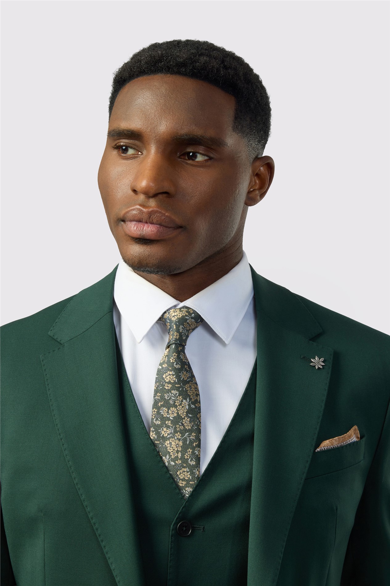 Ted Baker Tailored Fit Super 100s Green Twill Jacket