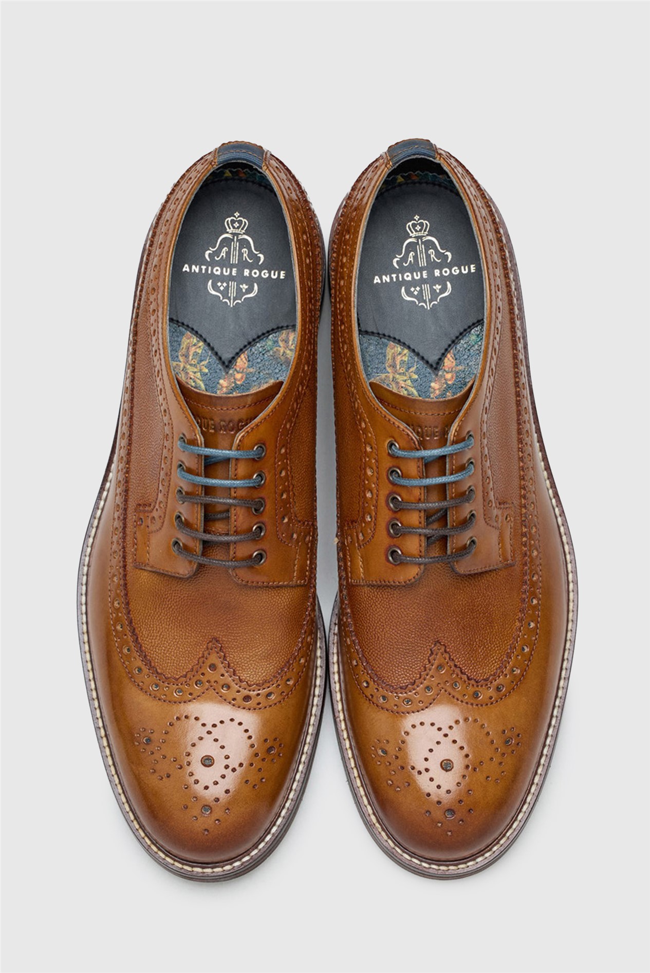 Antique Rogue Arthur Tan Leather Brogues