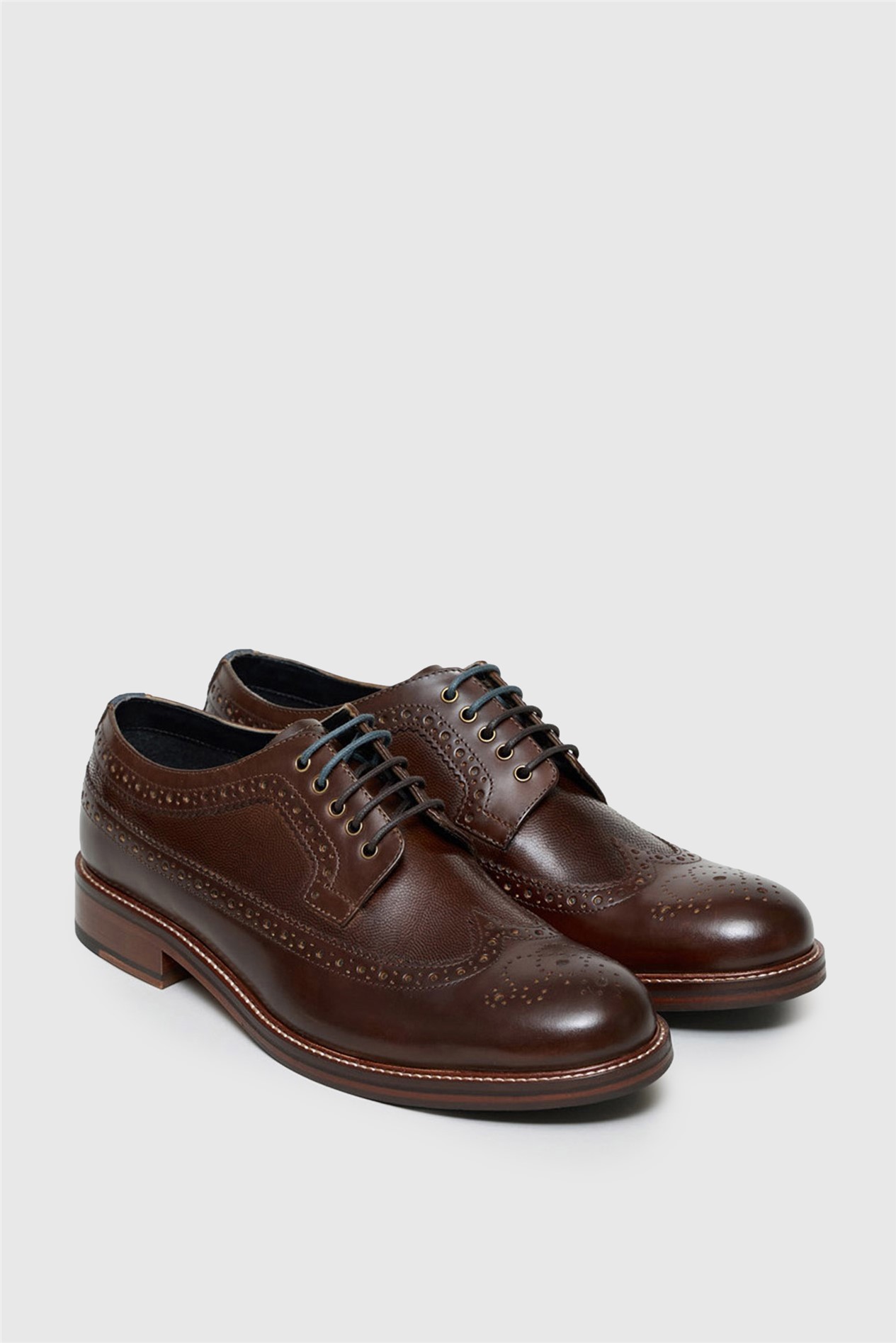 Antique Rogue Arthur Brown Leather Brogues