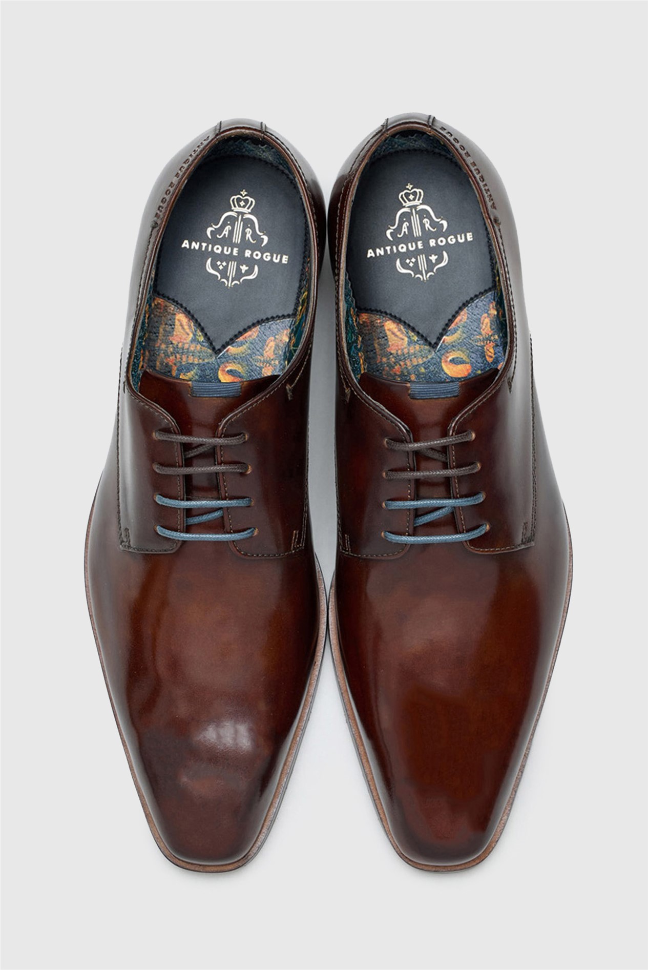 Antique Rogue Tommy Brown Leather Derby Shoe