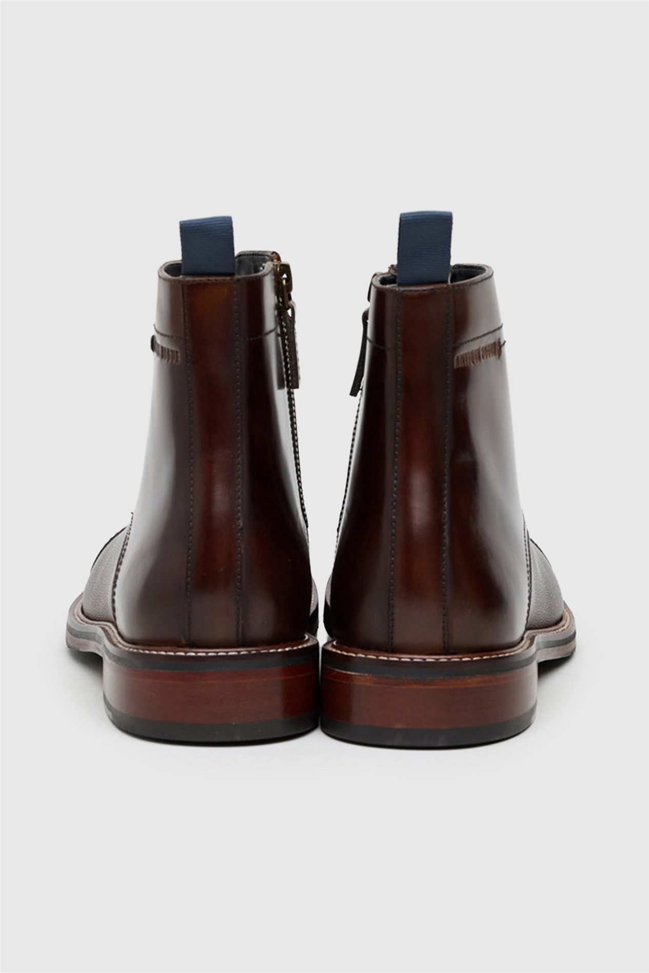 Antique Rogue Billy Brown Leather Capped Boot