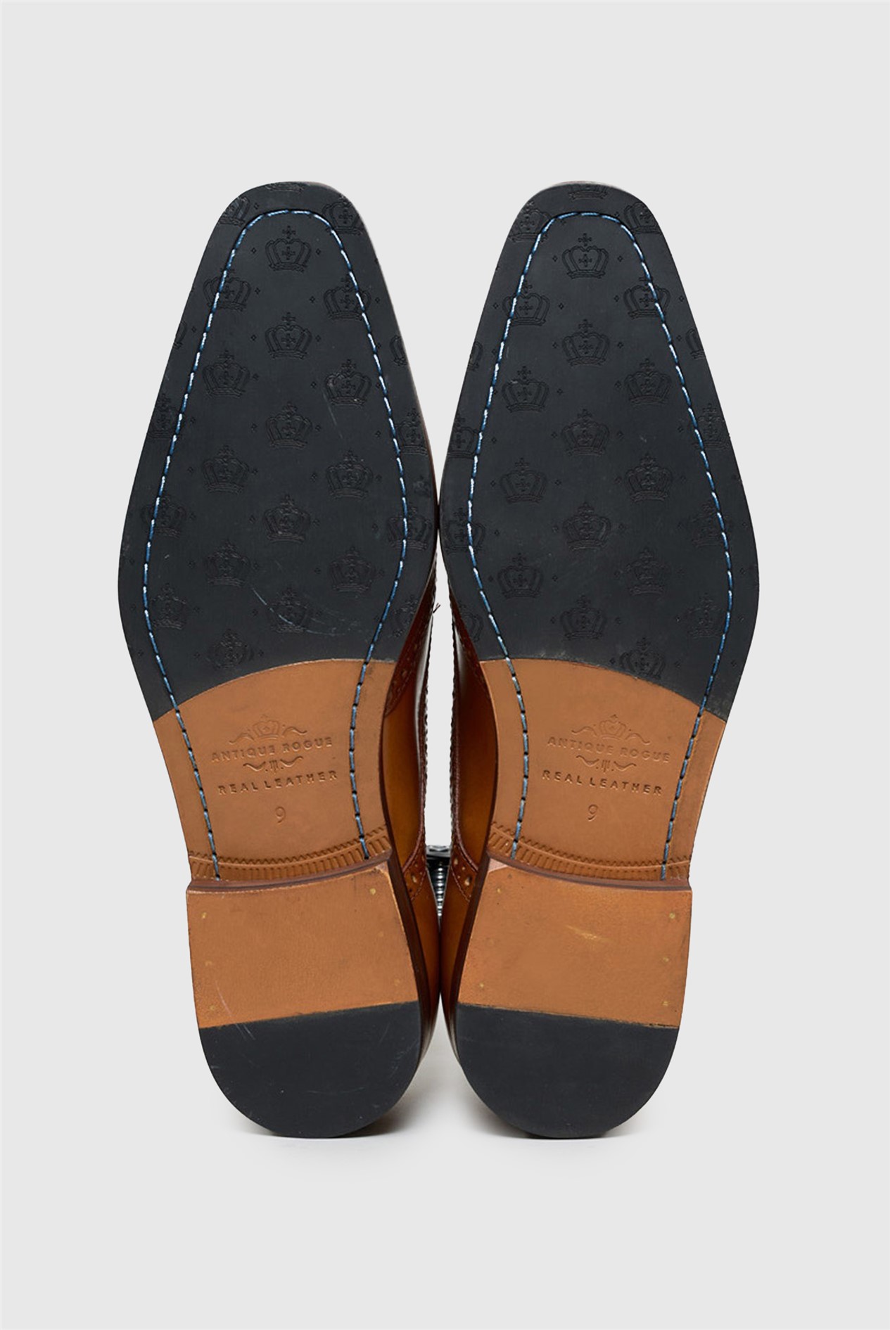 Antique Rogue Luca Tan Leather Brogues