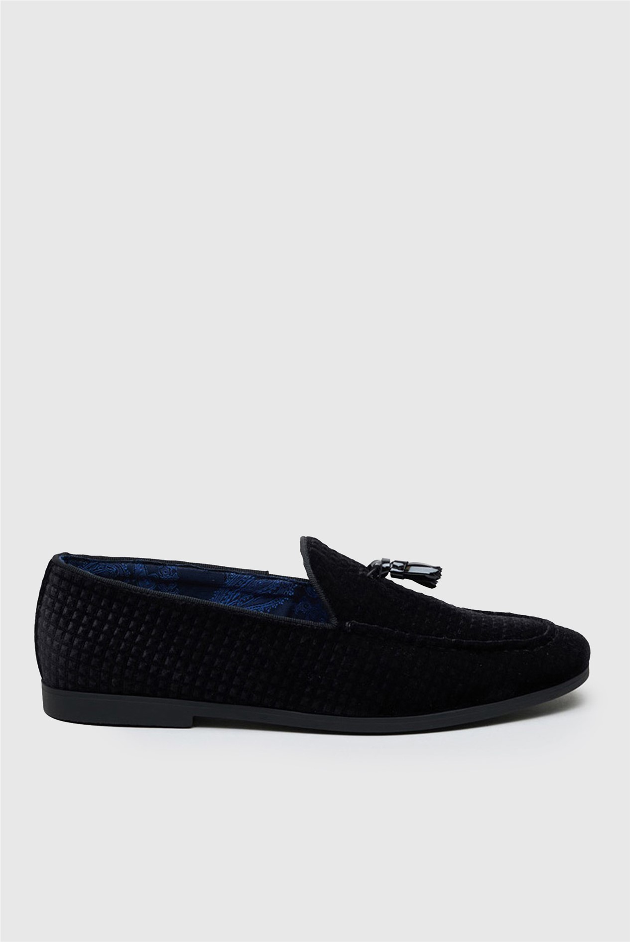 Antique Rogue Henry Black Velvet Loafer
