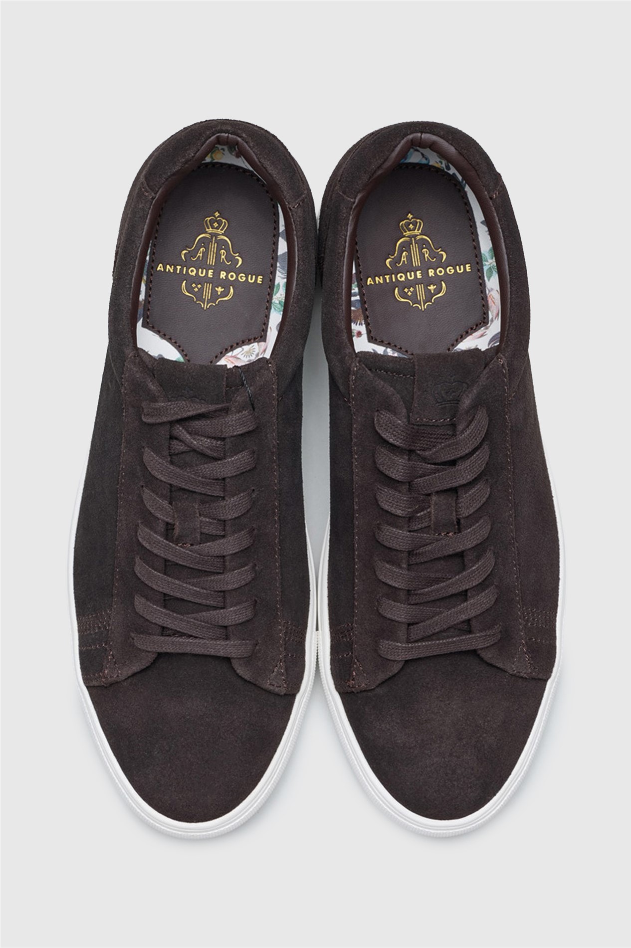 Antique Rogue Gibbs Brown Suede Trainer