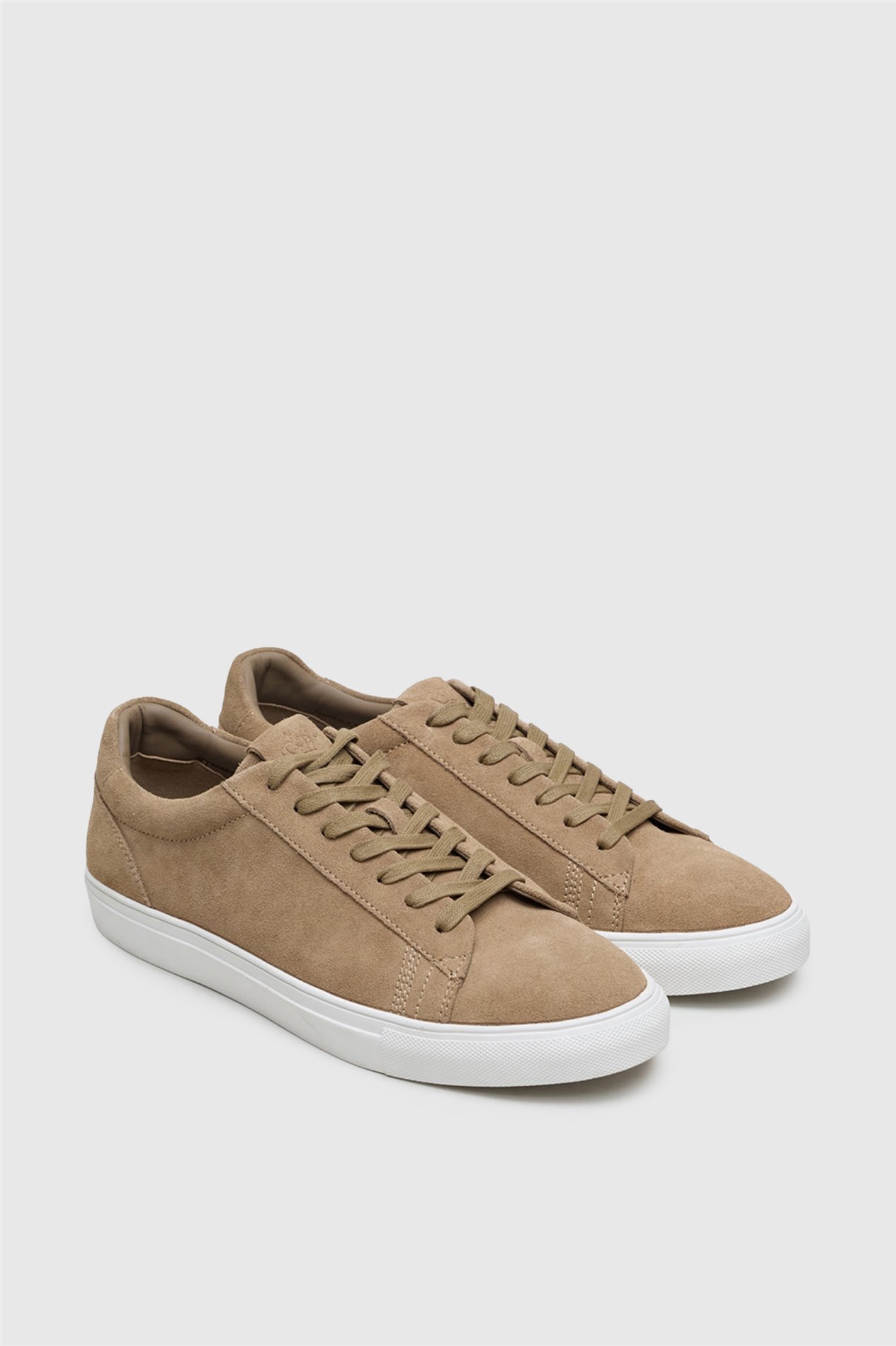 Antique Rogue Gibbs Stone Suede Trainer