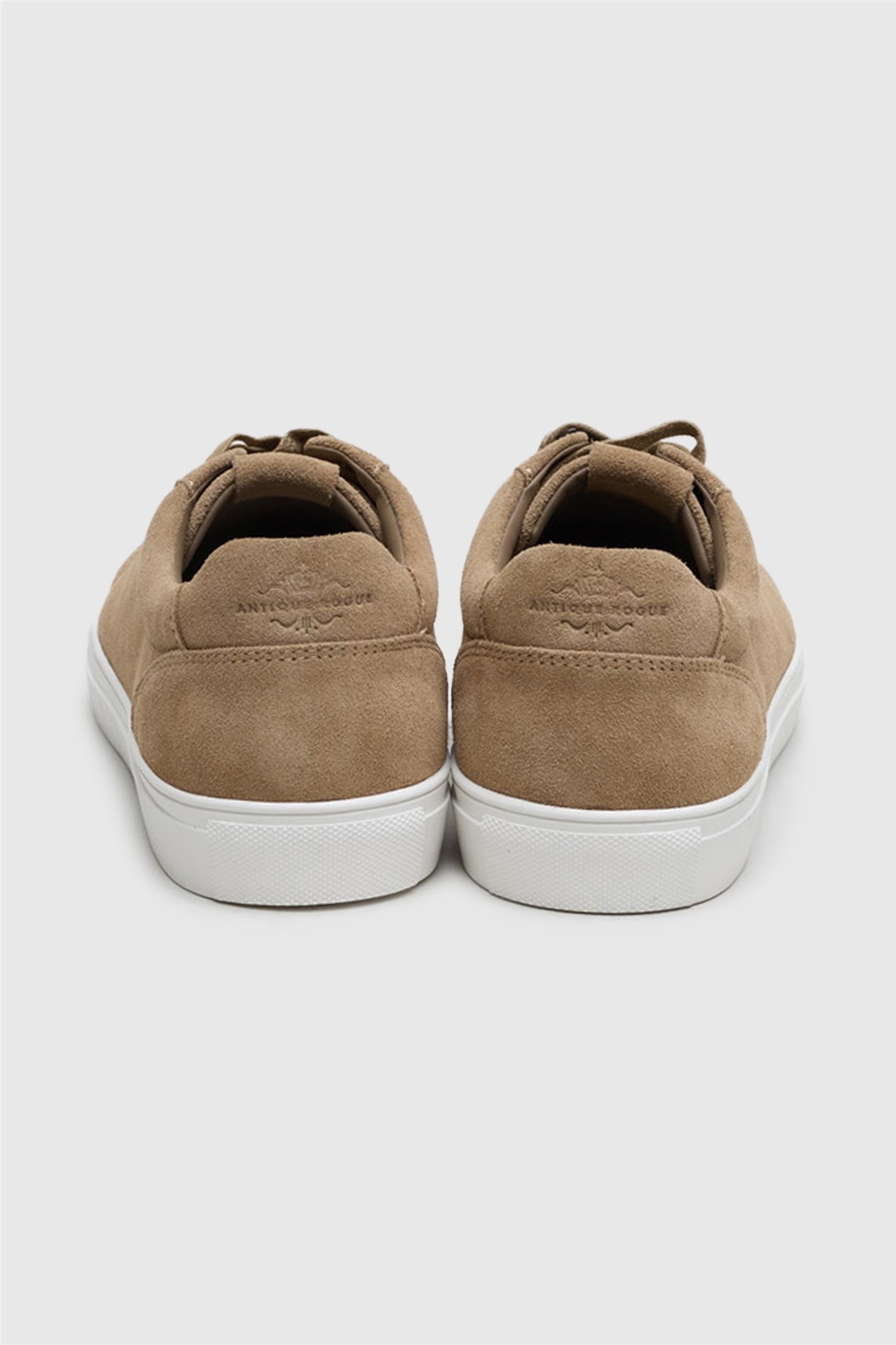 Antique Rogue Gibbs Stone Suede Trainer