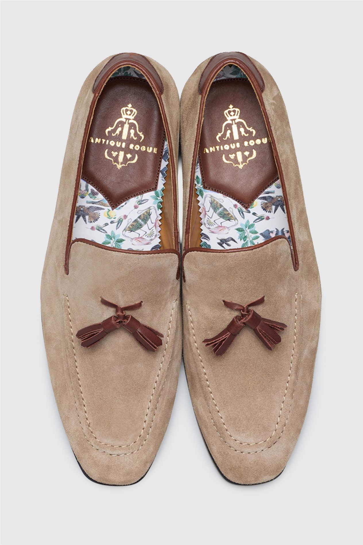 Antique Rogue Chester Stone Suede Tassel Loafer
