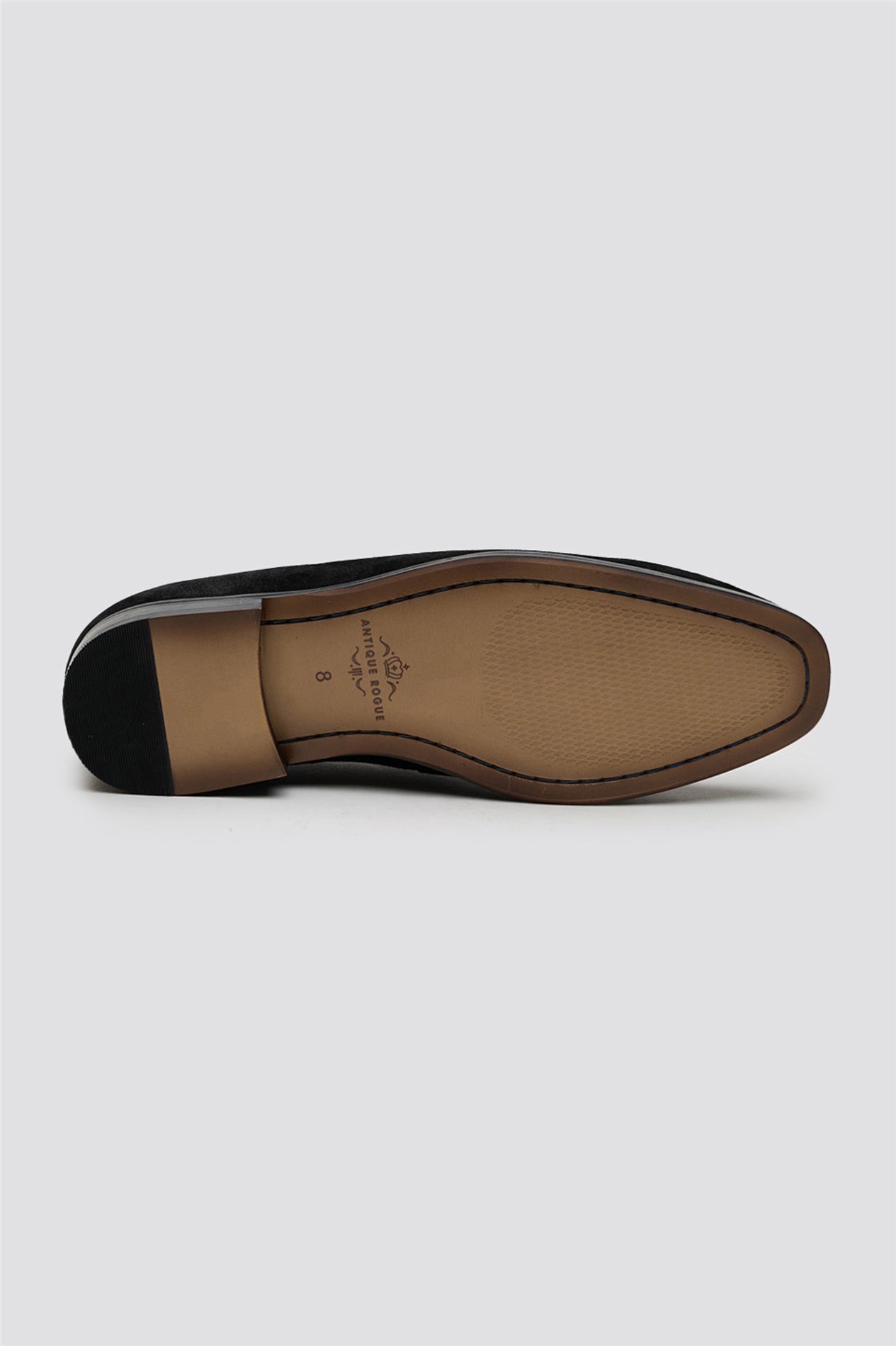 Antique Rogue Chester Black Suede Tassel Loafer