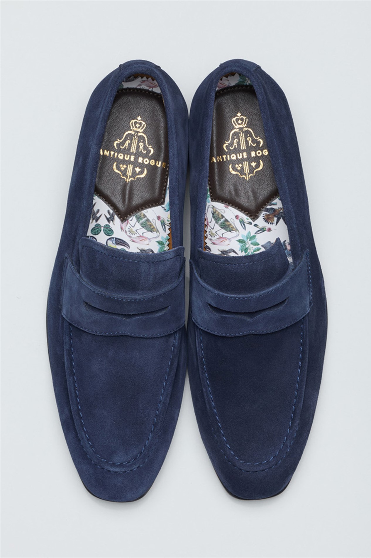 Antique Rogue Churchill Navy Suede Loafer