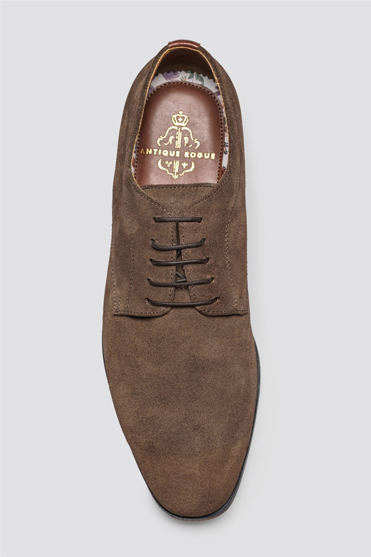 Antique Rogue Winchester Brown Suede Derby Shoe
