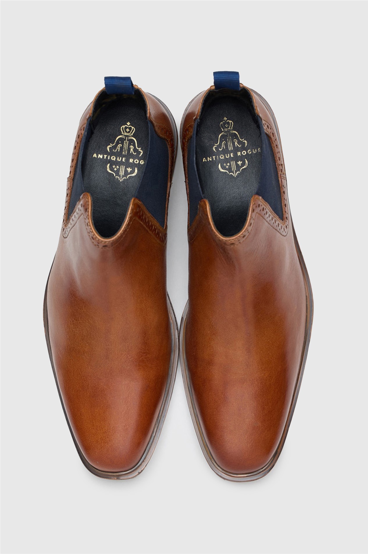 Antique Rogue Chapman Tan Leather Chelsea Boot