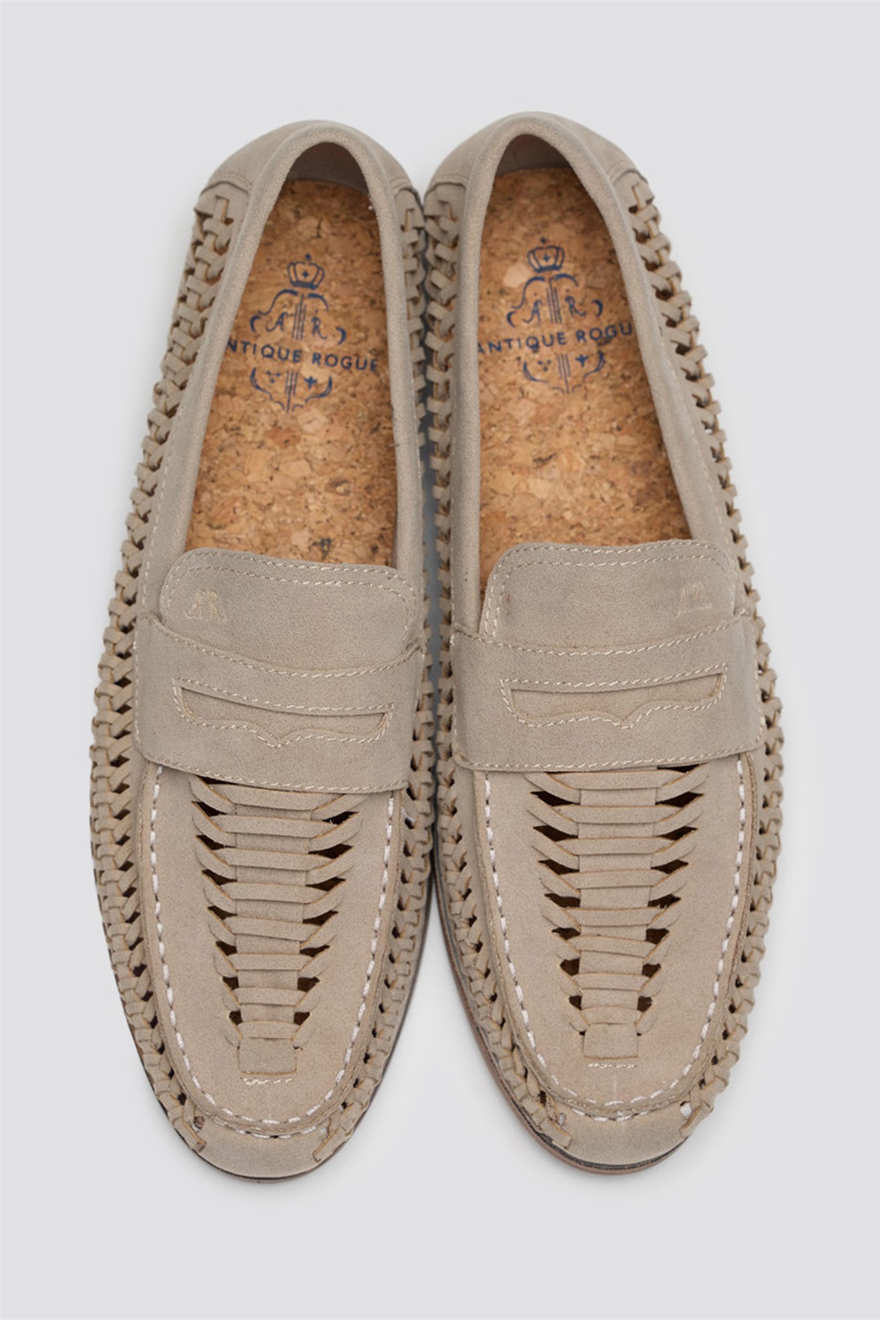 Antique Rogue Ruben Stone Imi Weave Loafer