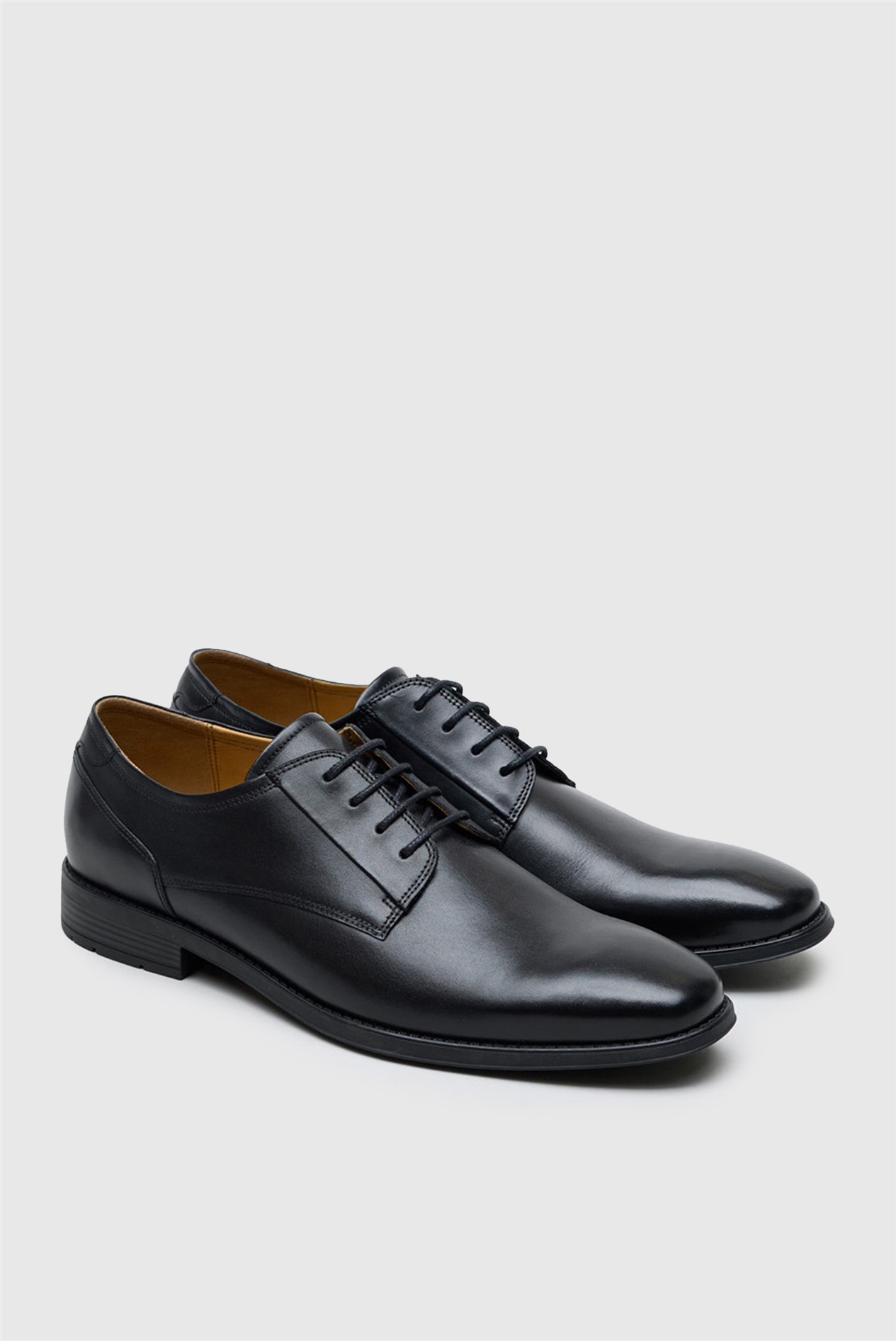 CitiFlex Farringdon Black Leather Derby Shoe