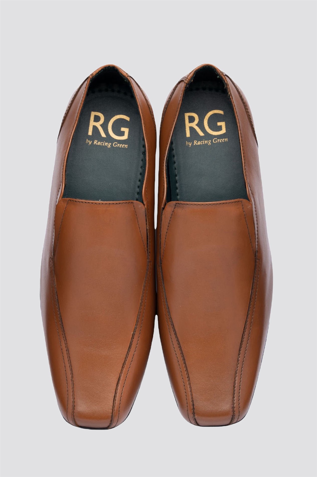  Tan Slip On Formal Shoes