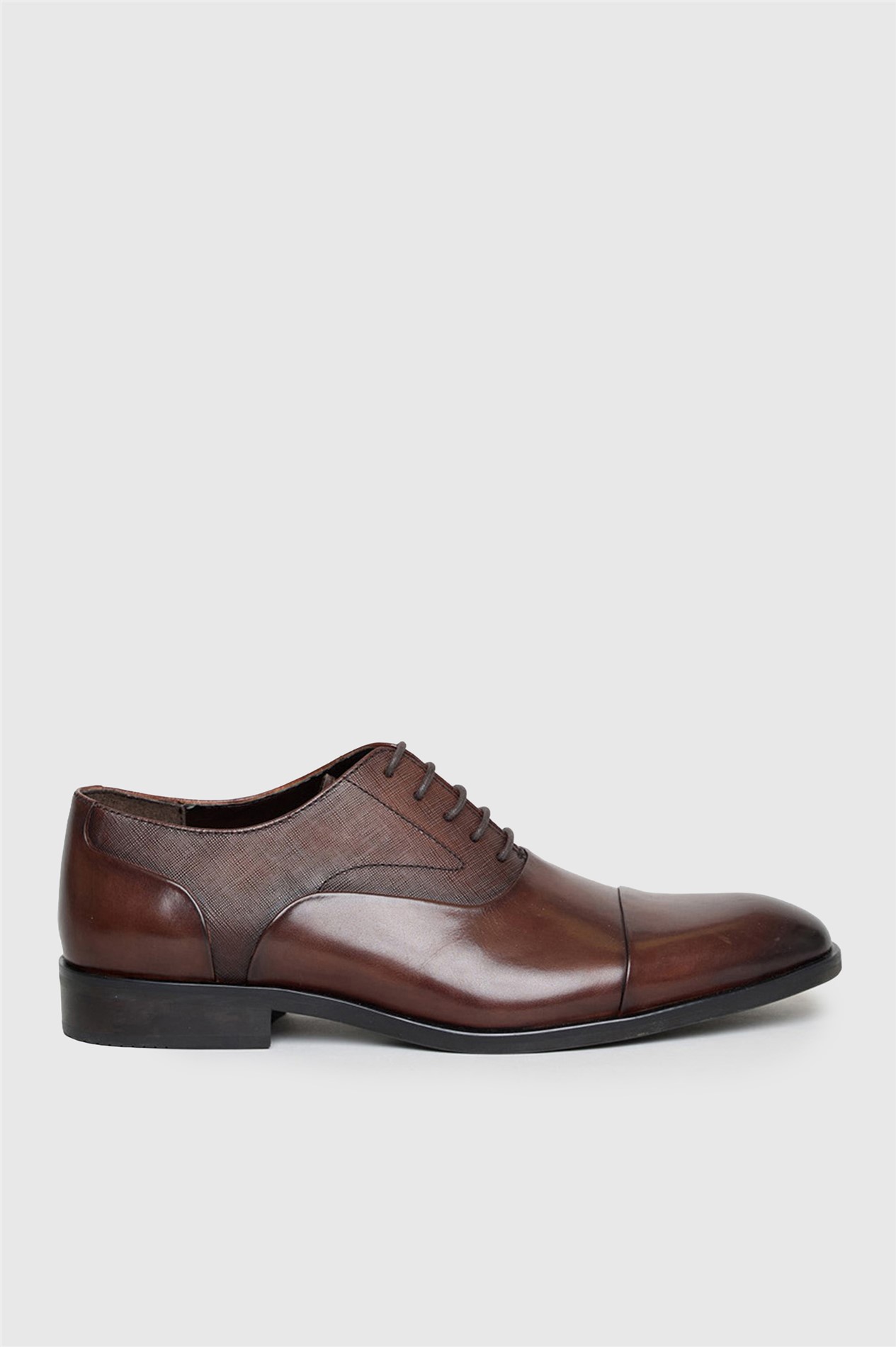 Racing Green Mclaren Brown Capped Oxford Shoe