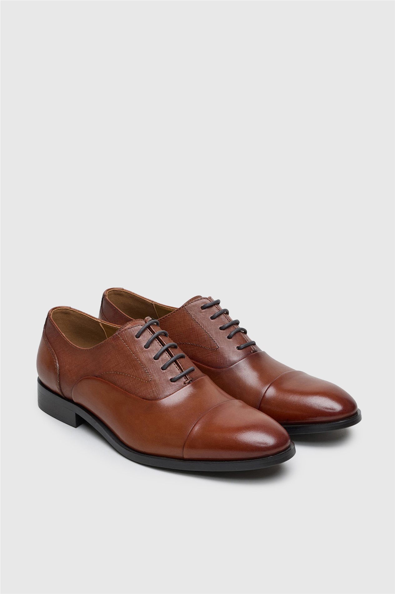 Racing Green Tan Leather Oxford McClaren Shoe