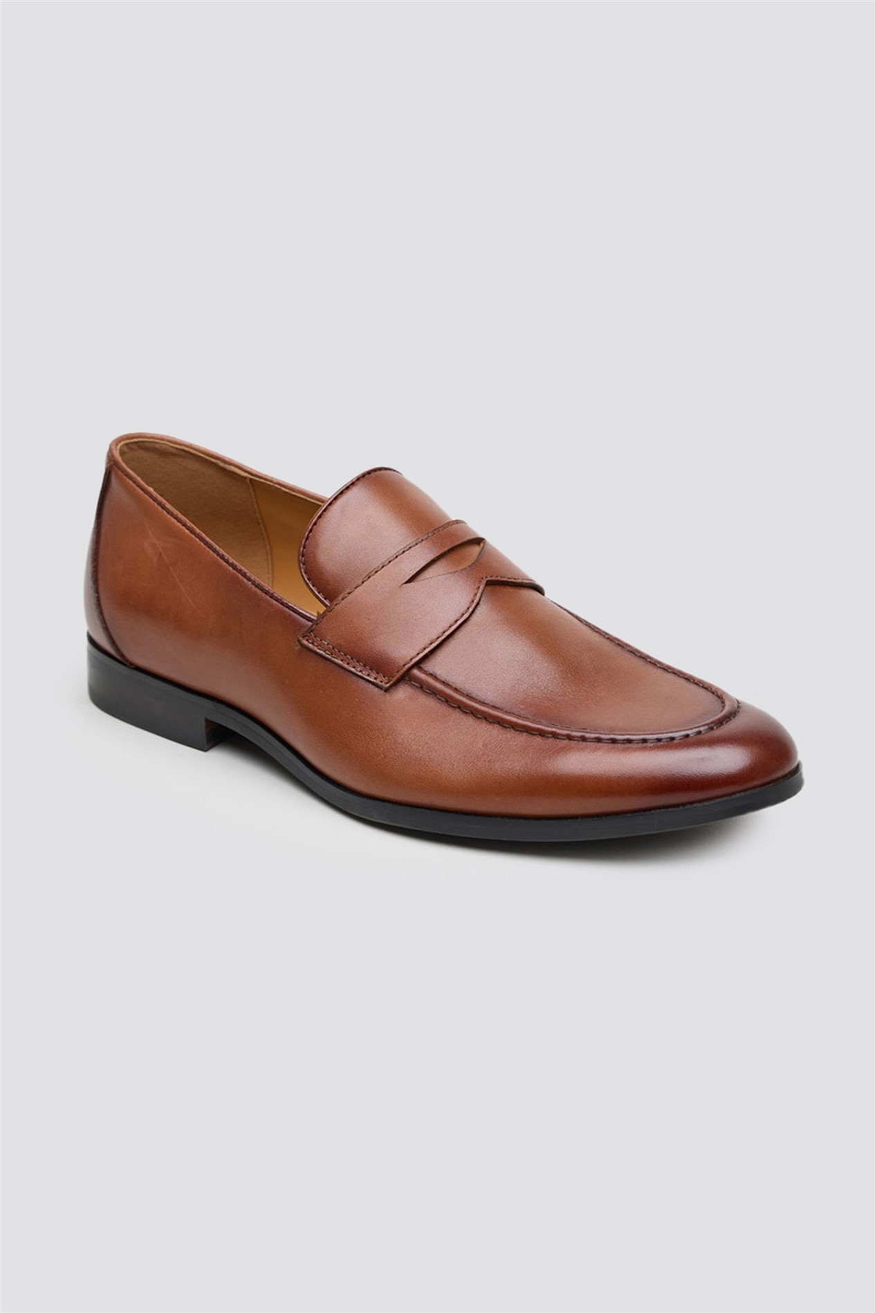 Racing Green Elliot Tan Leather Smart Loafer