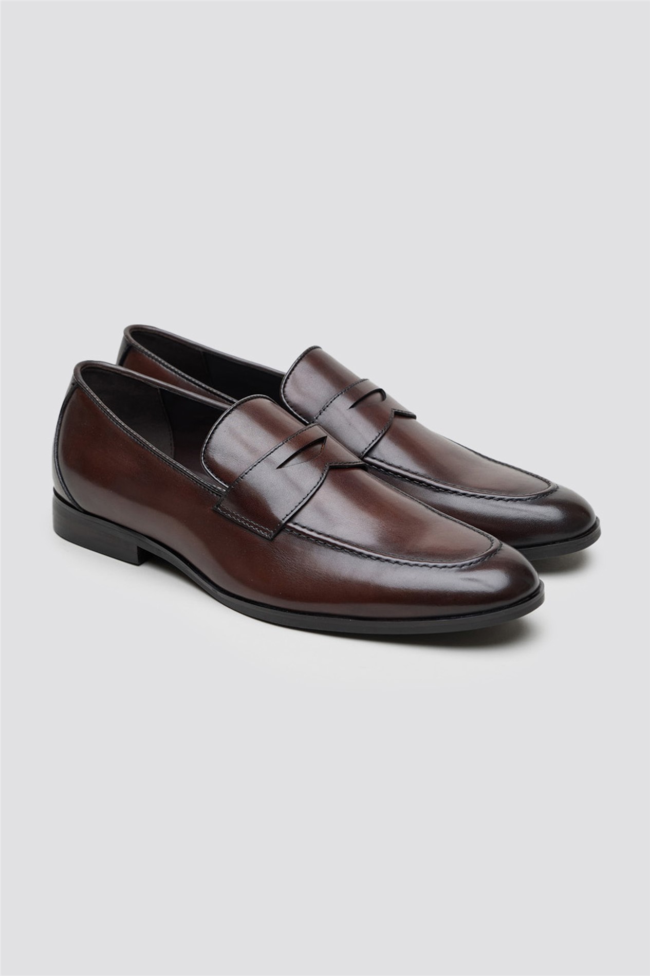 Racing Green Elliot Brown Leather Smart Loafer