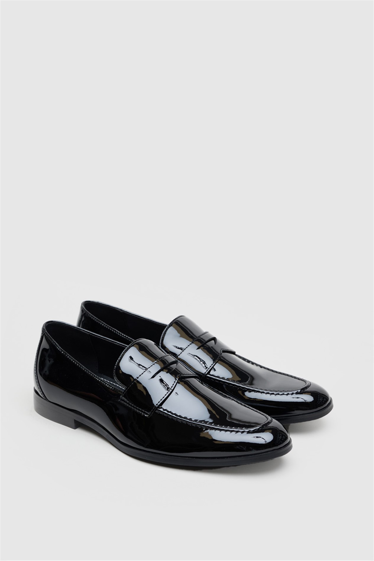 Racing Green Elliot Black Patent Loafer