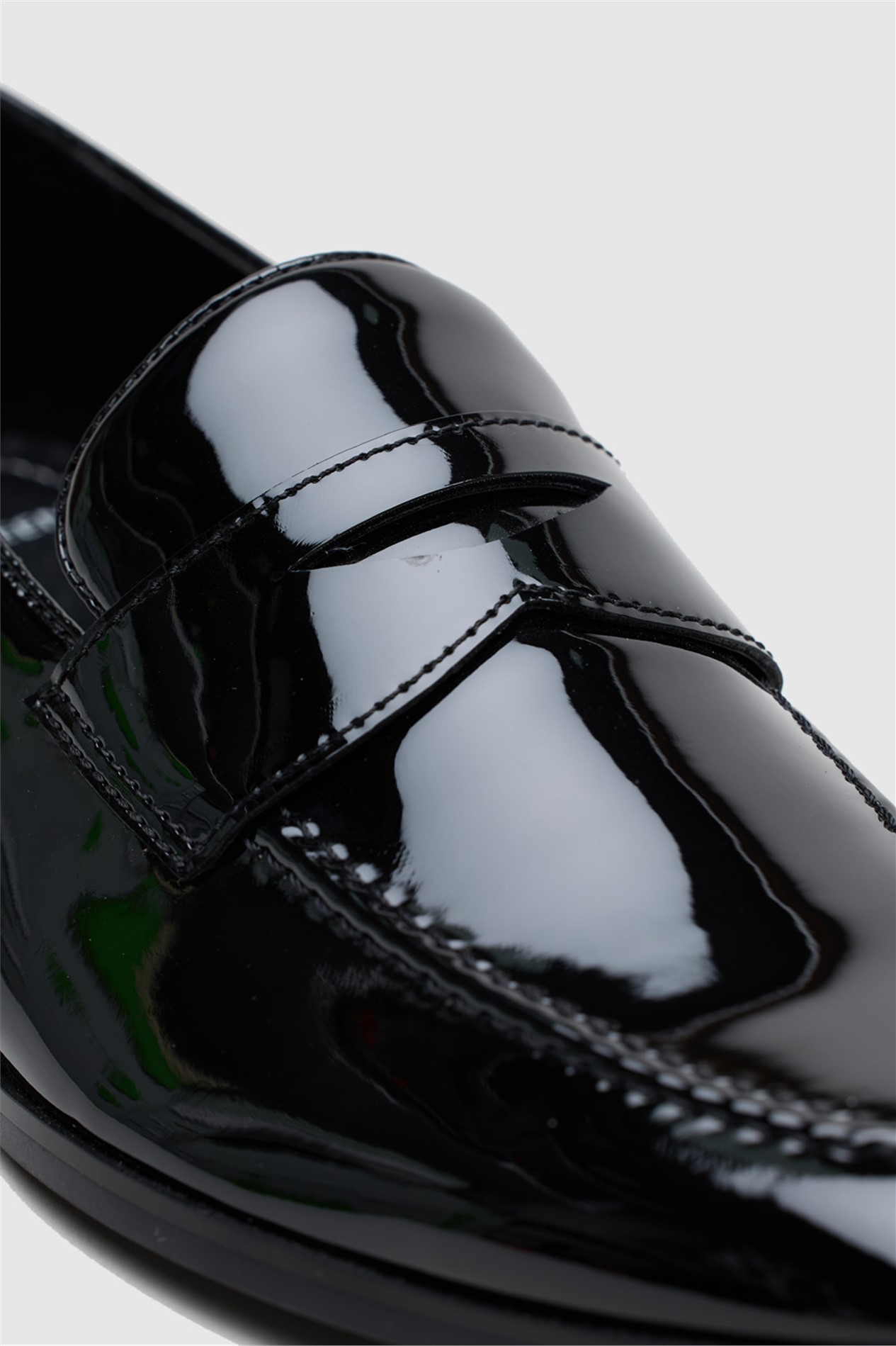Racing Green Elliot Black Patent Loafer