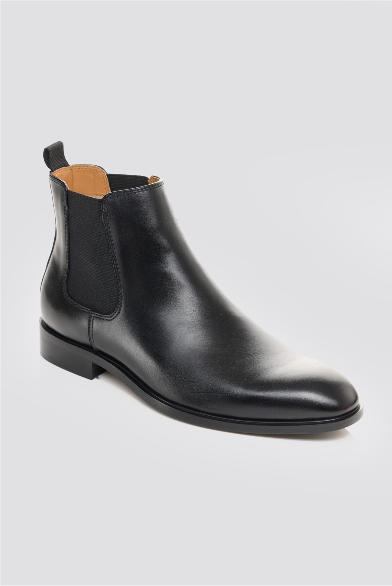  Collins Black Leather Chelsea Boots