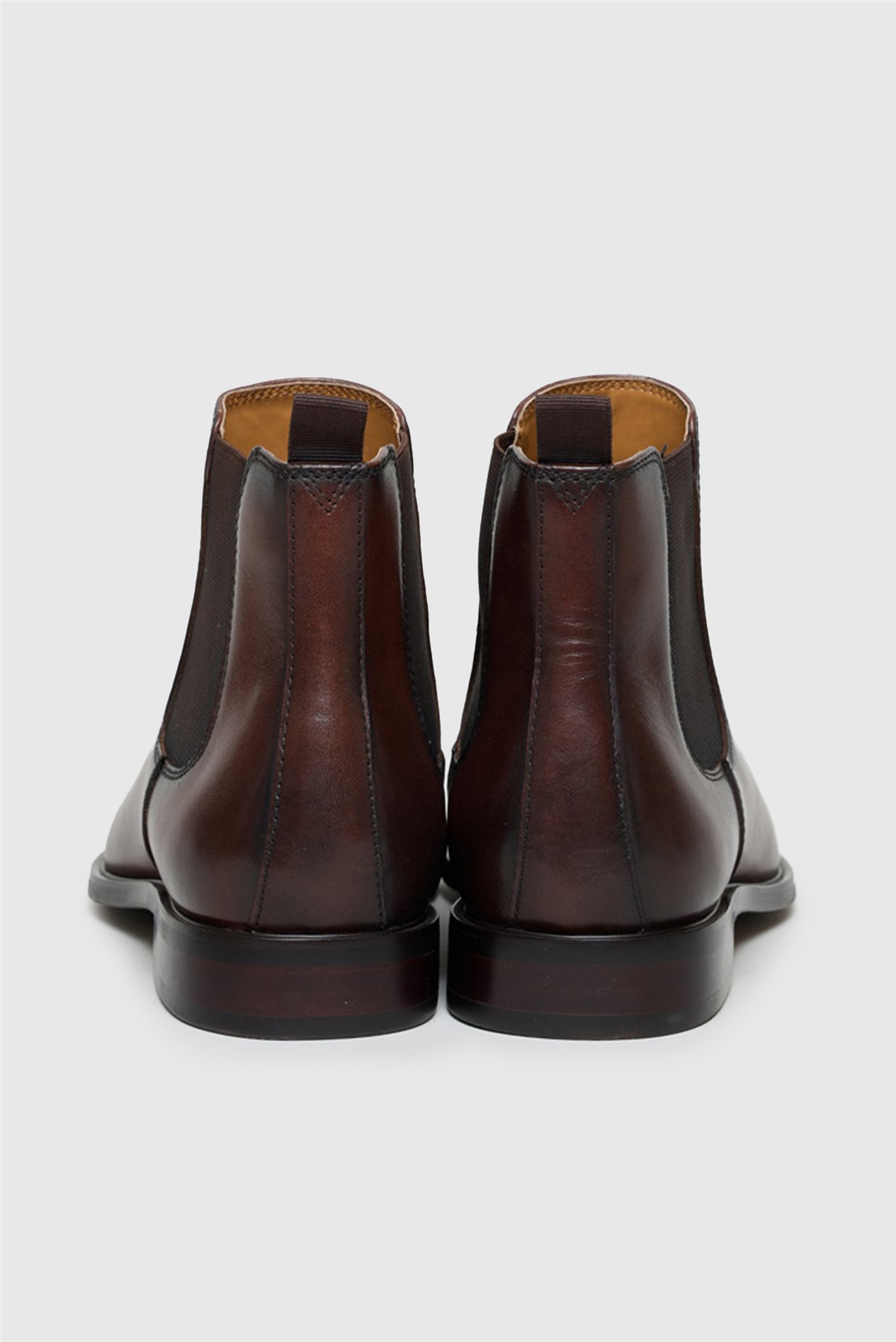 Racing Green Collins Brown Leather Chelsea Boots