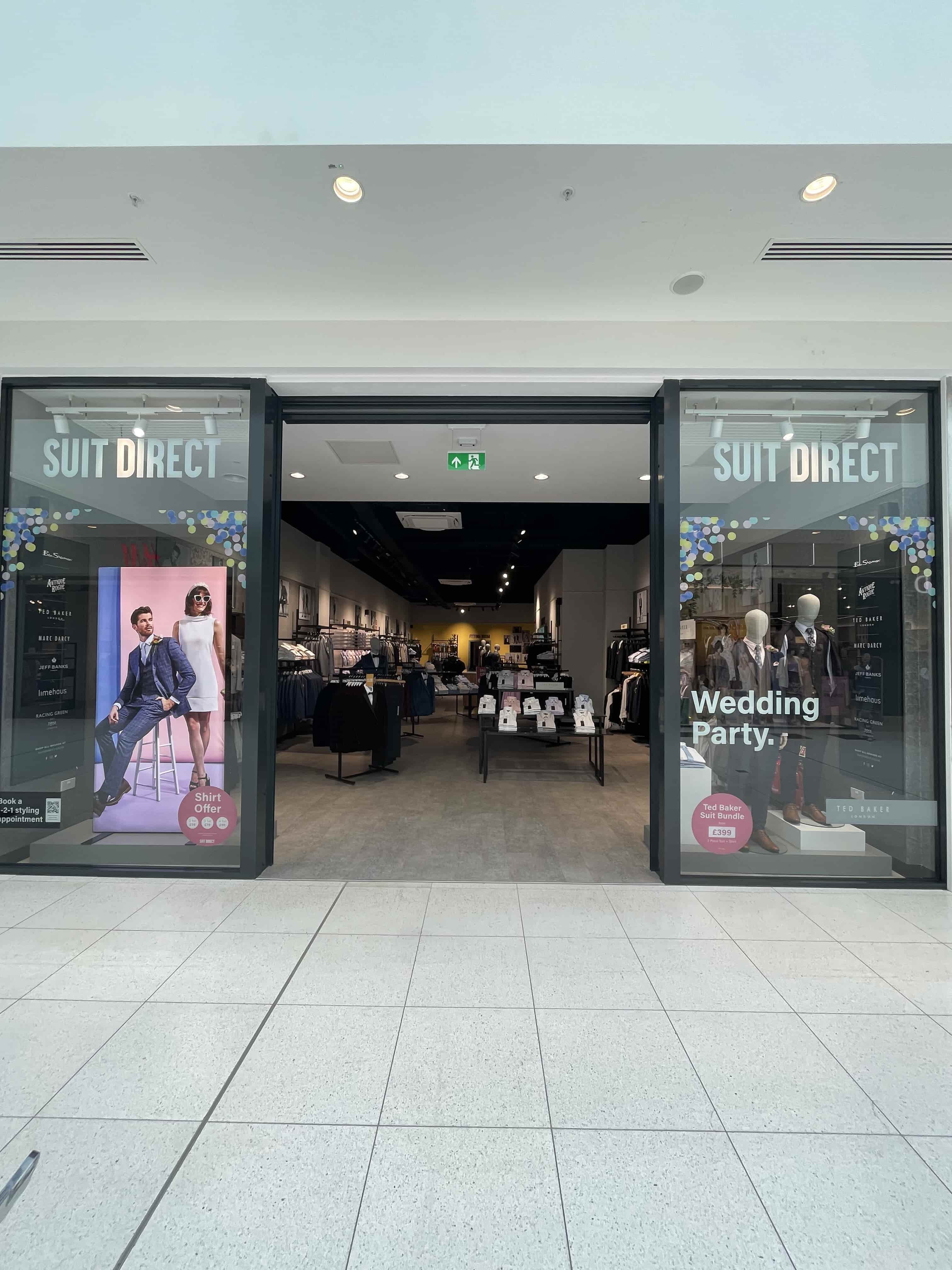 Men's Suit Shop Telford, Shropshire Telford Shopping Centre Suit Direct